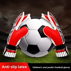 Goalkeeper gloves Children's anti-collision and non-slip goalkeeper gloves Breathable belt finger guard latex gloves