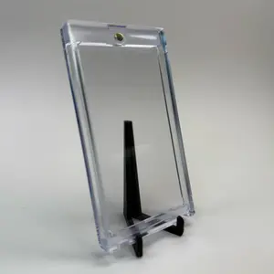 Magnetic Acrylic Trading Card Booster Pack Protector Case Clear Hard Display Holder with Strong Magnet Closure for Sealed Collectible Card Packs