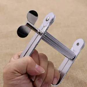 Full Aluminum Alloy Metal Tube Extrusion Tool, Toothpaste Dispenser Roller, Cosmetic Paint Hand Cream, Silver Color, No Waste