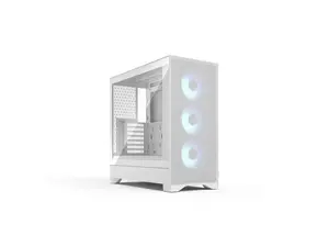 Fractal Design Pop 2 Air White RGB - Tempered Glass - Performance Airflow PC Gaming Case - Mesh Front Panel - Three 120 mm RGB Fans Included - Spacious Interior - ATX/mATX/ITX Motherboard Support