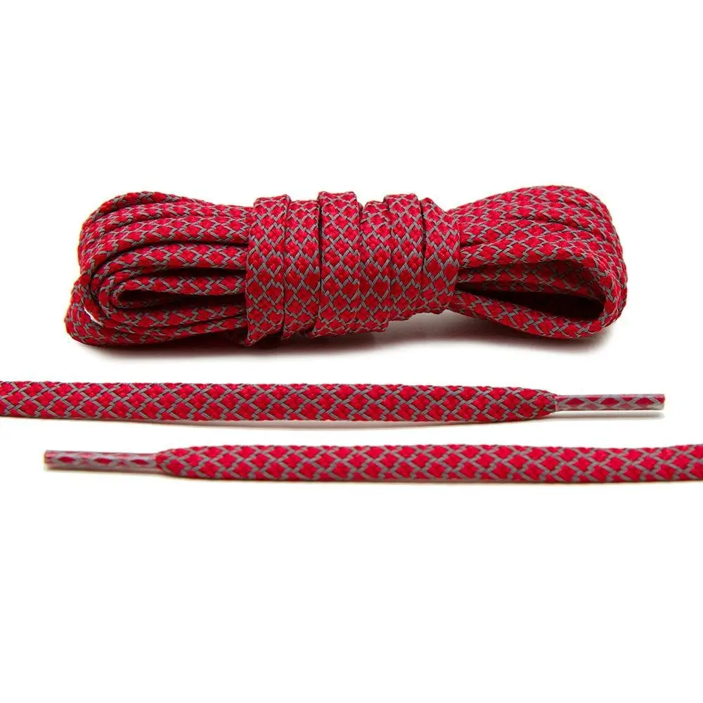 Red - Reflective Flat Laces 1.0