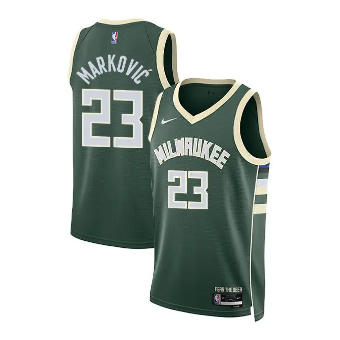 Nike 2022 Icon Edition Bogoljub Marković Milwaukee Bucks Swingman Jersey