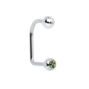 Cross Lippy Loop Labret Lip Jewelry 14ga Surgical Steel