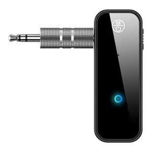 Wireless Transmitter Receiver, Wireless Adapter, 3.5mm Aux Jack Stereo Audio Input Output, Compatible with TV Car Headphone Speakers iPhone PC Headset