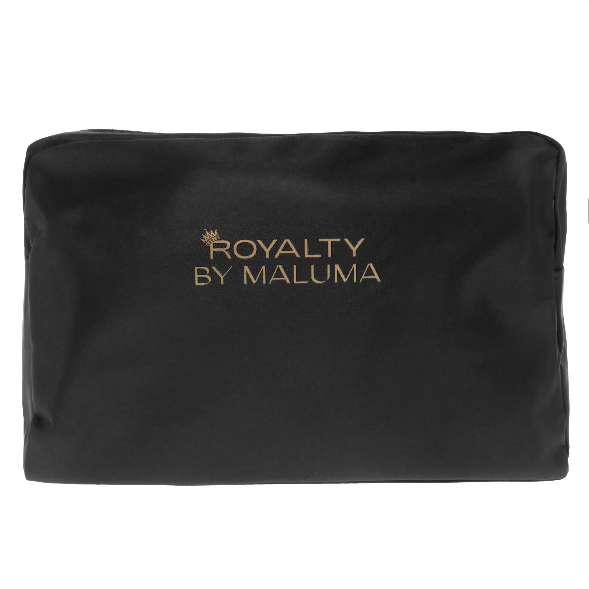 Royalty By Maluma Men's Travel Bag - Sleek Black Versatile Accessory with Gold Logo for Fragrance & Personal Care Essentials, 1 Piece