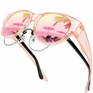 Tortoiseshell Polarized Sunglasses, UV400 UV Protection Fashion Shades, Customizable for Myopia Glasses Outdoor Sun Glasses
