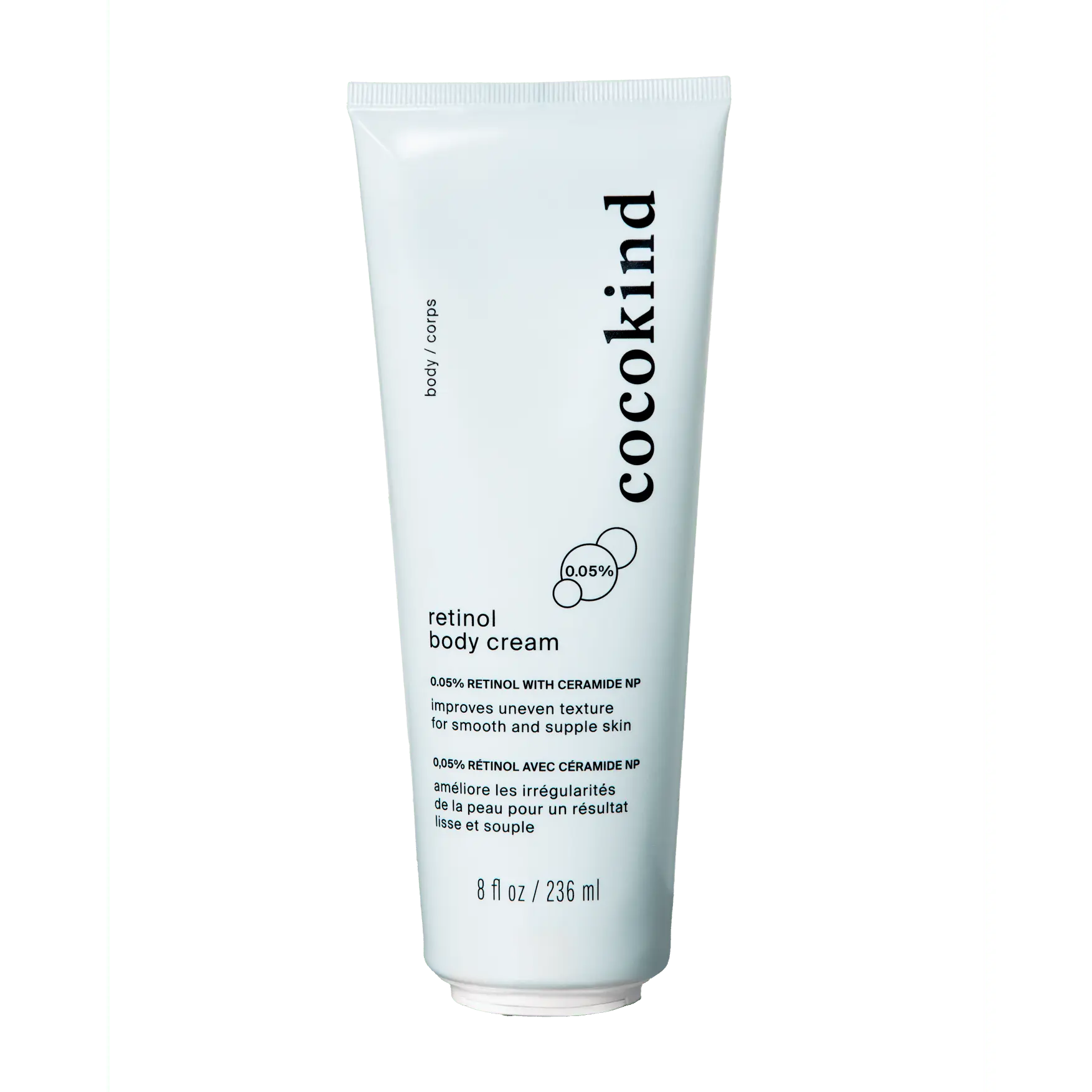 [cocokind] Retinol Body Cream 0.05% with Ceramide NP | Lightweight Body Moisturizer | Firms Skin & Smooths Texture