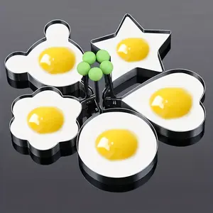 5 One Stainless Steel Omelette Mold, Omelette Cooking Tools, RV Kitchen Accessories Gadget