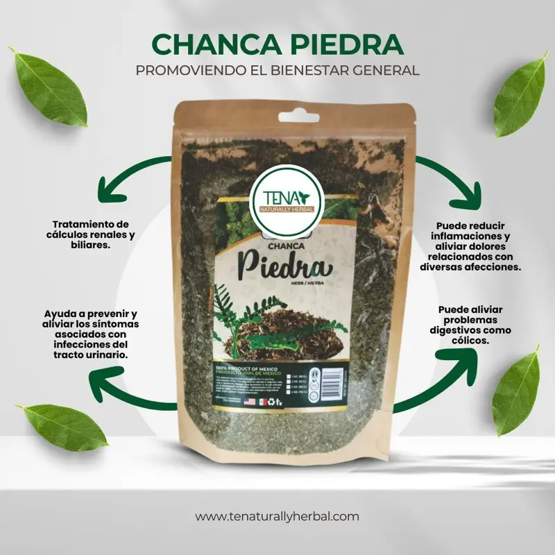 Chancapiedra Leaves 4oz Natural- Support Kidney Function/ Support Liver Detox/ Support Urinary Track  Health/ Digestive Support/ Tea Bags/ Herbs For Tea/  Herbal Remedies/ Herbal