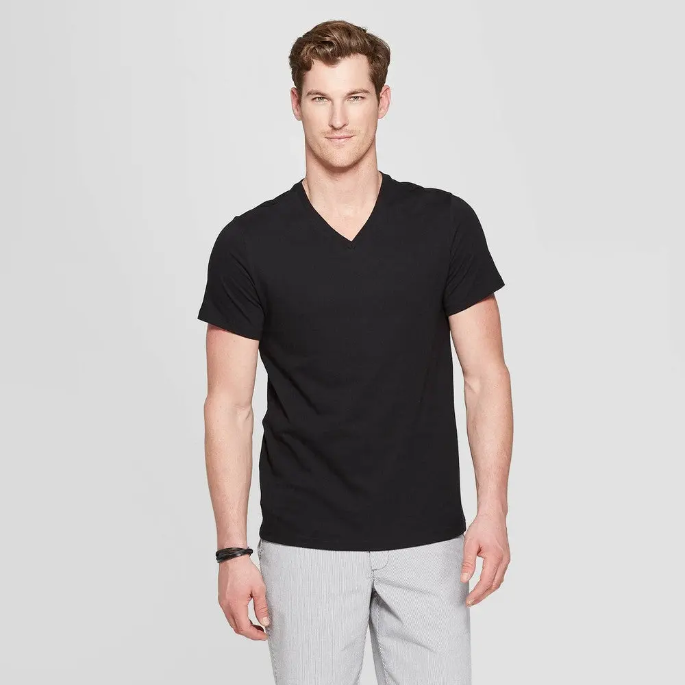 Men's Every Wear V-Neck T-Shirt Goodfellow & Co Black M