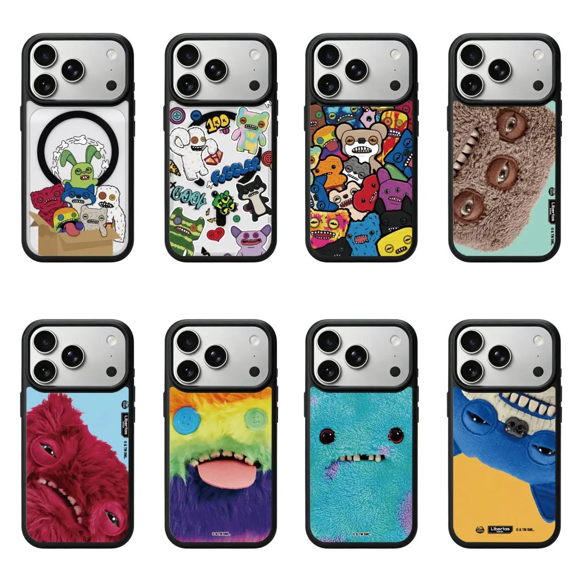 【Black Frame Transparent Magnetic Case】Fuggler Phone Case iPhone17ProMax MagSafe Phone Case 16Pro Shockproof Case Compatible with iPhone15/14/13/12