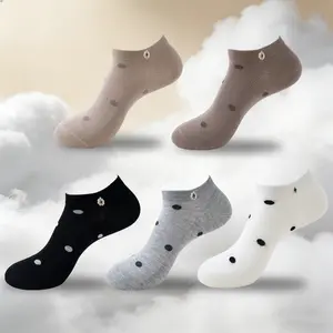5 Pairs Cotton Low Cut Socks for Women – Breathable No Show Non-Slip Ankle Socks, Soft Casual Everyday Socks