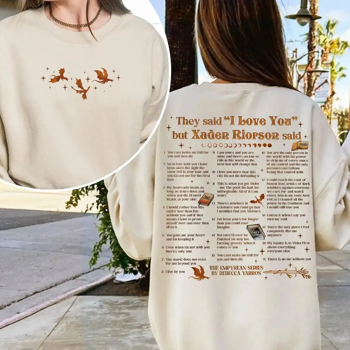 Bookish Hoodie, Xaddy Love Romantasy Novel Sweatshirt,Xaden Riorson Fourth Wing Book Quote T Shirt, Unisex Sweater Pullover Tee