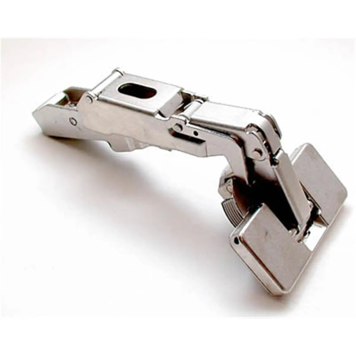 Blum 94-Degree Screw-On Dowel Mini Clip Hinge with Self-Closing Door Closer Function, Automatic Door Closer