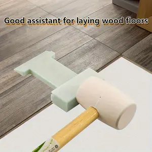 Multi-functional tool set for installing pressure plates, with strong nylon blocks, suitable for wooden and composite floors, designed with precise grooves, Hammer