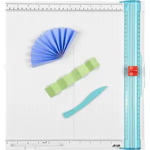 12"x12" Paper Trimmer & Scoring Board - Precise Cutting & Scoring Tool for DIY Crafts, Cards, Envelopes, Scrapbooking & More