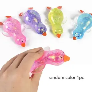 1pc New Duck Malt Sugar Squeeze Ball Stress Relief Toy, Stress Relief Fidgets, Stress Ball Without Net, Creative Breathable Slow Bounce, Fun Relaxing Gift for Adults and Kids