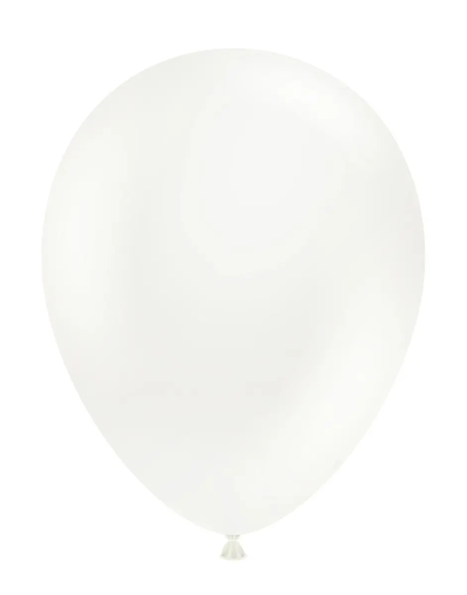 TUFTEX Standard 11 in. White Balloons, Balloon Party Supplies for Birthday Occasions, Birthday Balloons