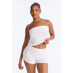 Let's Bach Bride PJ Tank & Short Set - White/Pink