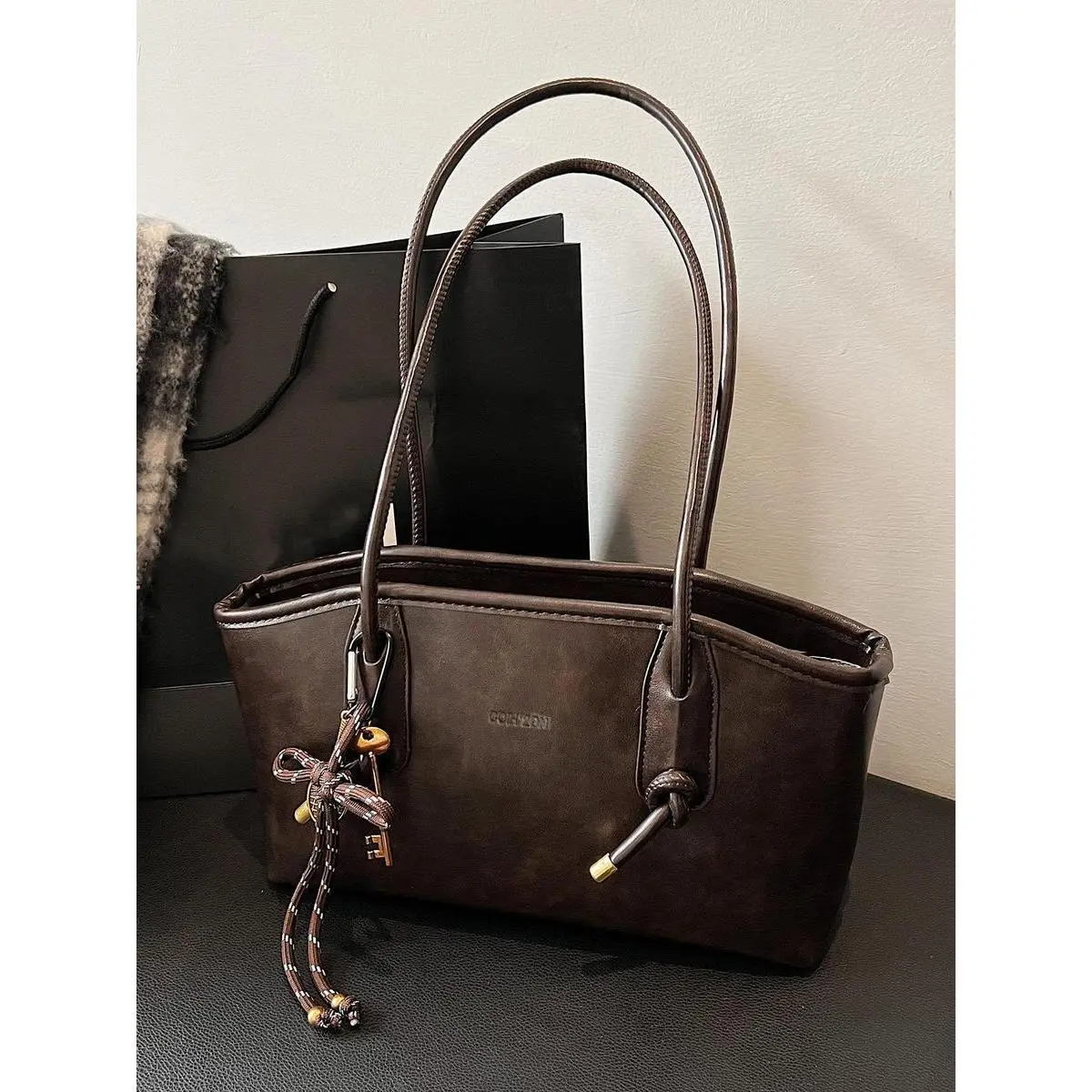 26 Women's Elegant Solid Color Hobo Shoulder Bag, Fashionable Large Capacity Crossbody Bag for Daily Used, Casual Trendy Versatile High-quality Daily Commuting Bag