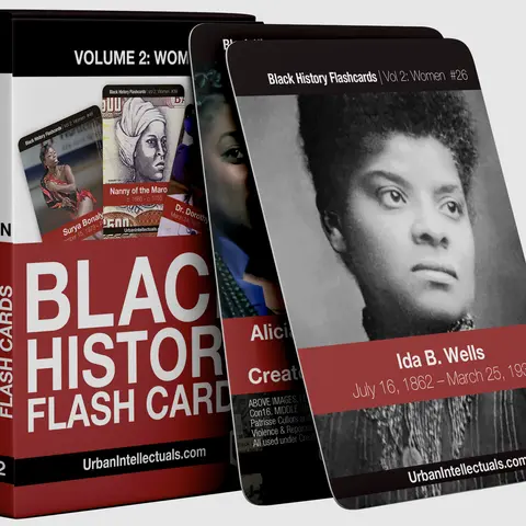 Women Black History Flashcards Women (vol 2) 52 Hand Picked Cards High Quality Durable Cards for All Ages Educational Gift Idea - By Urban Intellectuals