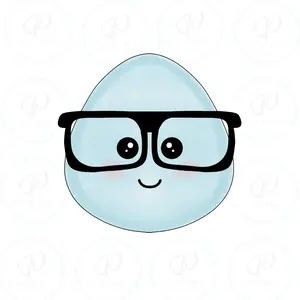 Nerdy Easter Egg Cookie Cutter