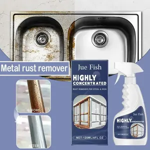 120ml Powerful Rust Remover Spray Fast Acting Rust Dissolver & Anti-Rust Coating for Metal, Car Tools Multi-Surface Cleaner, Car Detailing Products, Car Cleaning Spray