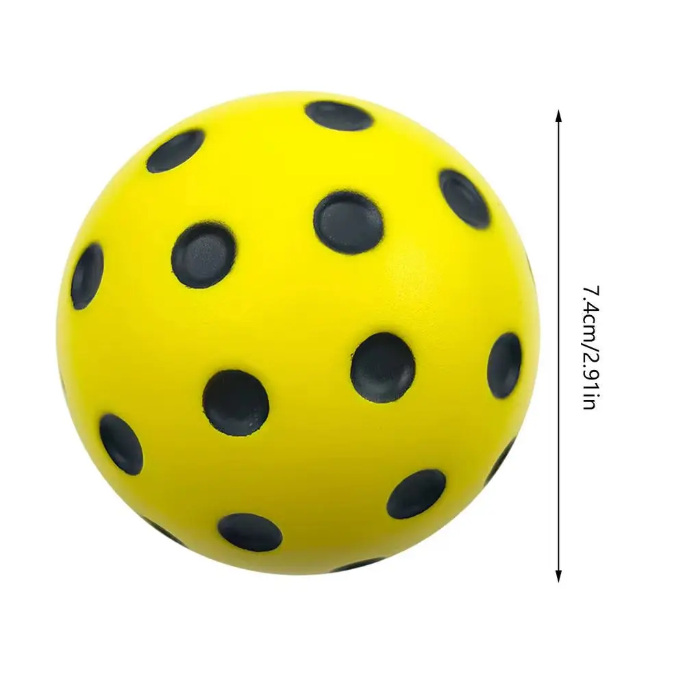 Quiet Foam Practice Pickleballs for Paddle Tennis Training - Bright Neon, Wear-Resistant, Easy to See, No Noise Complaints, Safe to Use Indoors/Outdoors, Suitable for All Skill Levels & Backyard Drills