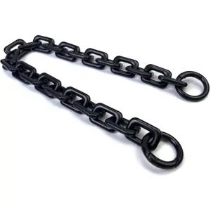Heavy Chunky Link Chain Strap Purse Handbag Top Handle Shoulder Straps Accessories Decoration Chain Strap Extender Charms Replacement(14.9'' Matte Black)