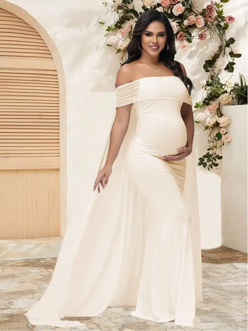 chinese dress ladies XMHSSFF Plus Size Maternity Dress for Photoshoot Sexy Lace Tulle See  Through V Neck Long Sleeve Pregnancy Bodycon Maxi Dress Baby Shower Tail  Gown- Black|S at Amazon Women's Clothing store main image 1