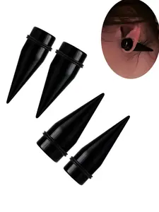 Set of 12 Large Gauge Ear Stretching Tapers, Sizes 00G to 20MM, Made of Acrylic for Body Piercing Jewelry, Ear Gauge Tunnels For Hoops