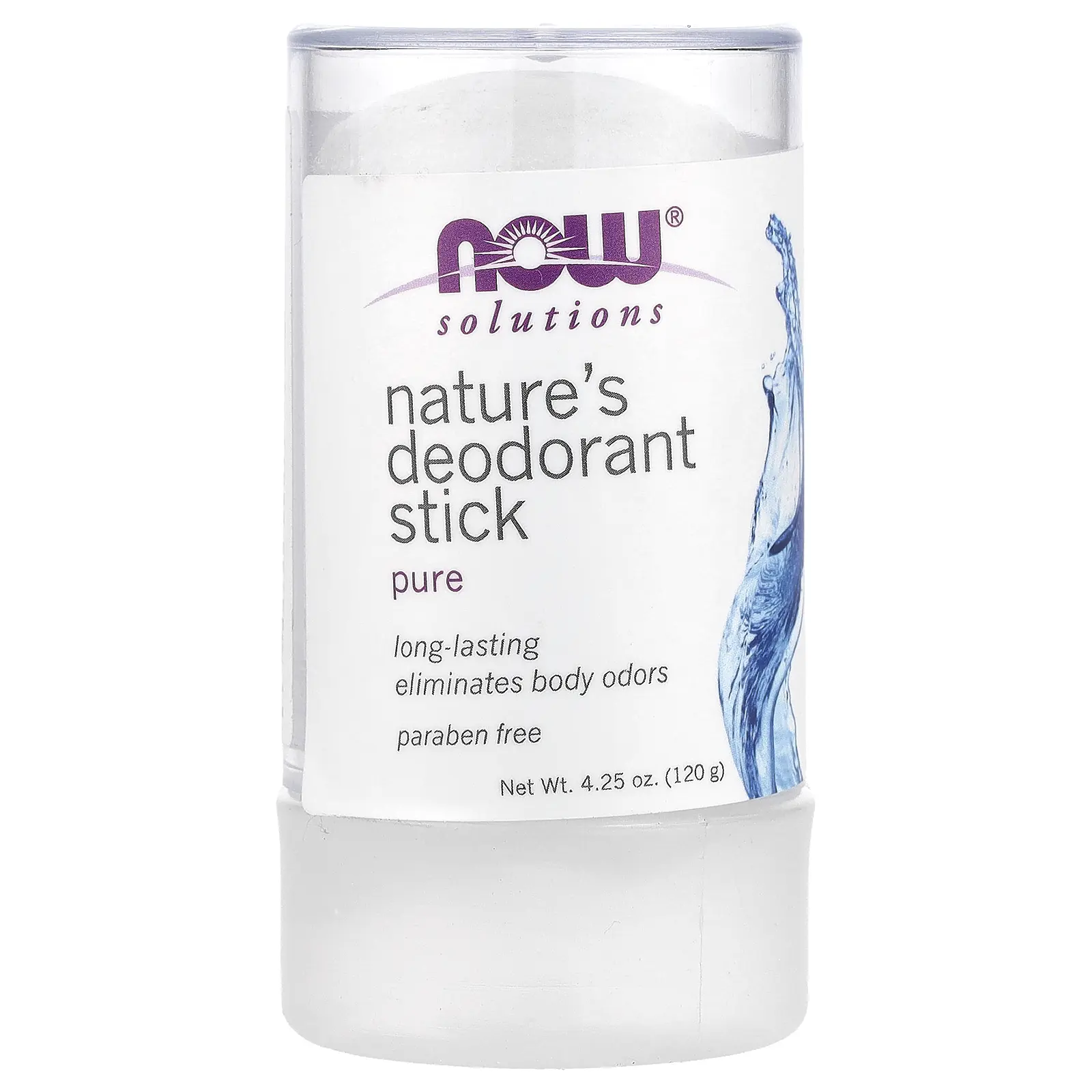 NOW Foods Solutions, Nature's Deodorant Stick, 4.25 oz (120 g)