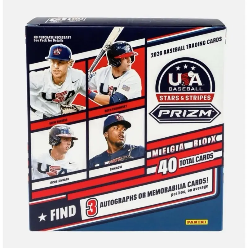Panini USA Stars & Stripes Baseball Trading Card Mega Box 2026