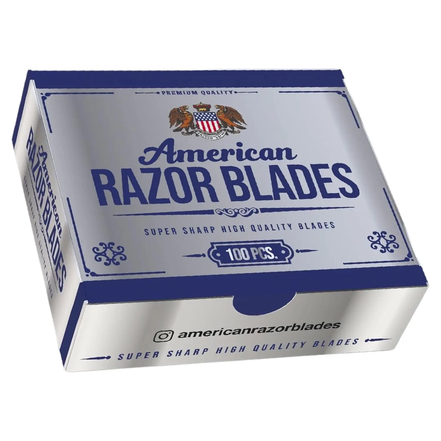 Single Edge Razor Blades for Straight Razors and Shavettes – Barbershop-Quality Sharp, Smooth Shaving Refills – (Pack of 100)