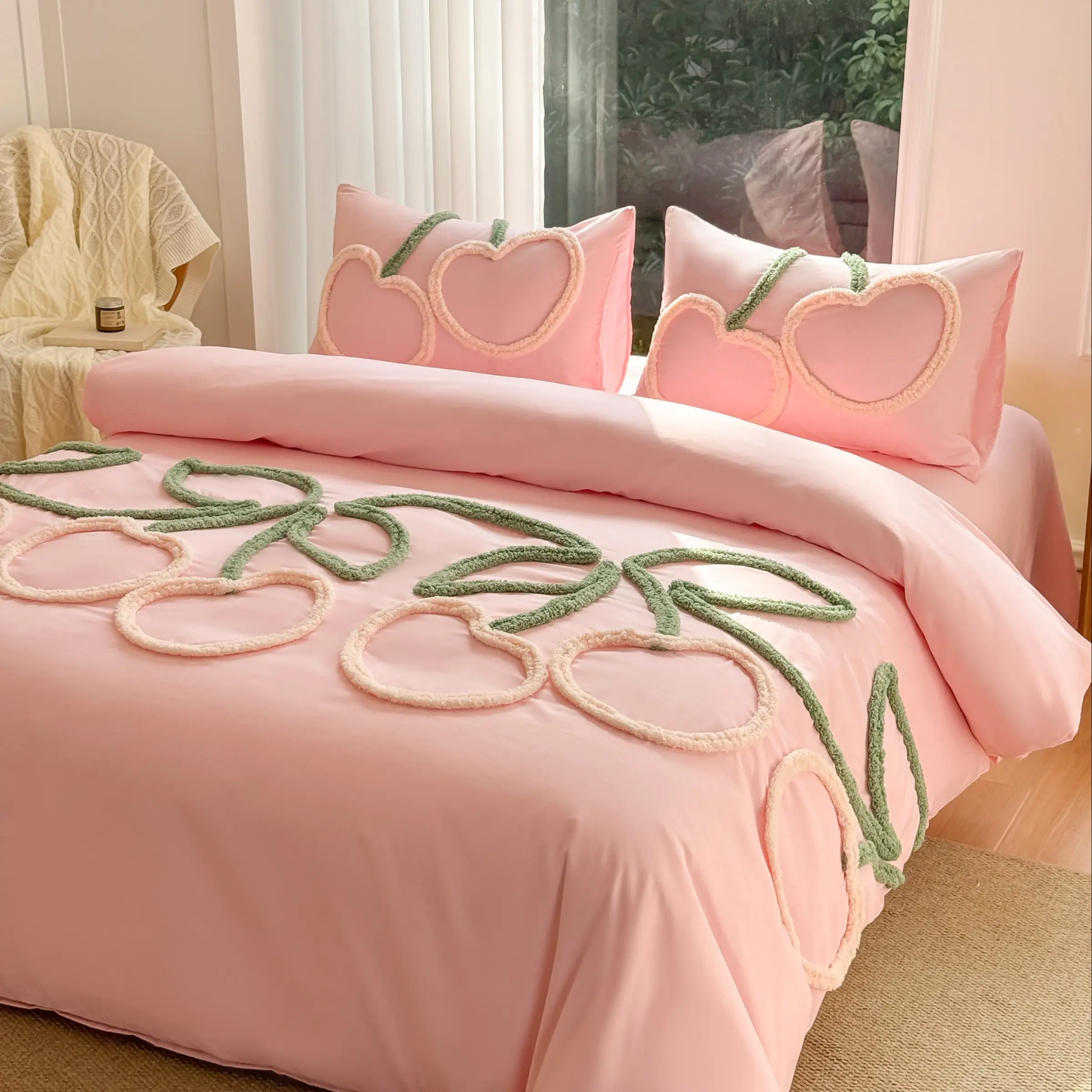 Soft Comfortable Duvet Cover Set, Microfiber Bed Set, Includes 1 Quilt Cover & 1/2 Pillowcases, No Filler, Home Bedroom Bedding Set, Bed Sets Supplies