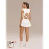 GLOWMODE Game On Buttery-Soft Quick-Dry Removable Cups Built-In Shorts Side Pockets Squareneck Cutout Back Tiered Tennis Dress Golf Pickleball Workout Gym Daily Casual Wear