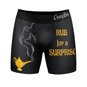Mens Rub for A Surprise Boxer Briefs Funny Sarcastic Offensive Underwear for Guys Joke Funny Graphic Boxers Dad Joke  Funny Sarcastic  Mens Novelty Boxer Briefs Black