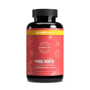 Primal Women+: 24 Essential Nutrient Multivitamin for Women. Formulated with key vitamins  A, C, D3, E, B-vitamins, GABA and more. 60 Capsules