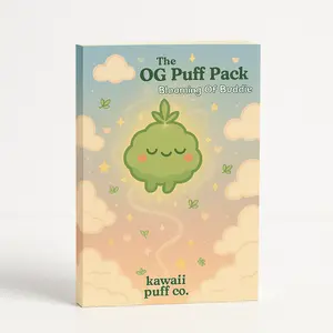 Kawaii Puff Co. Blooming Of Buddie Print Adult Coloring Book 20 Original Pages Premium Matte Paper Cloud9 Questions Cute St0ner Lore Limited Edition