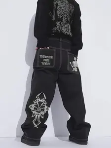 Men's New Fashion Trend Embroidered Top, Stylish and Unique Design for Casual Wear, Perfect for Trendsetters and Fashion Enthusiasts