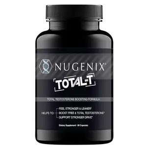 Nugenix Total-T, Free and Total Testosterone Booster Supplement for Men, 90 Count