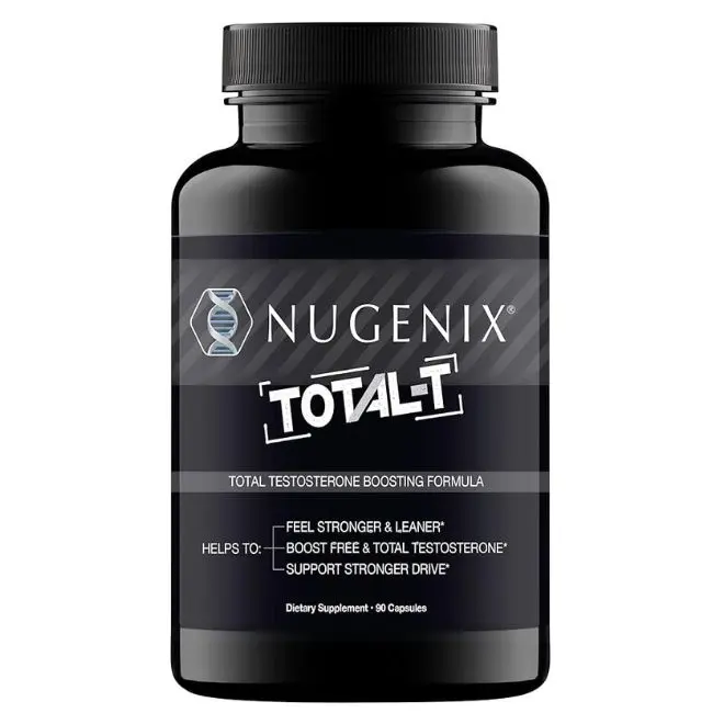 Nugenix Total-T, Free and Total Testosterone Booster Supplement for Men, 90 Count