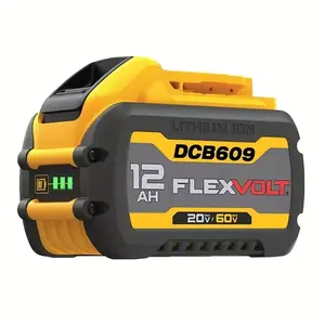 12000mAh DCB606 Replacement For DeWalt 20V/60V MAX Battery Compatible with DeWalt Flex-Volt DCB609 612 606-2 609-2 and Cordless Power Tools  And Chargers Industrial Portable