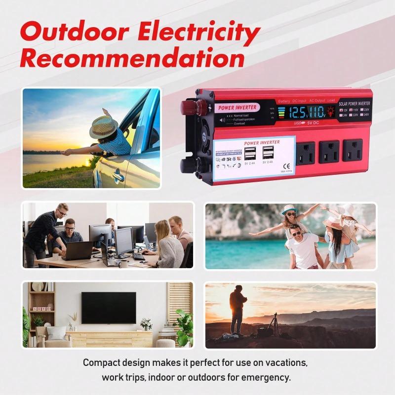 The Ultimate Trucker Hack!  5000W Pure Sine Wave Power Inverter with Remote - Run Your Coffee Maker, Microwave & Tools Anywhere! (Dual AC & USB)