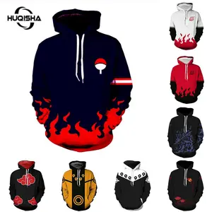 Akatsuki 3D Hoodie Unisex Classic Casual Naruto Jacket Uchiha Itachi Sweatershirt Fashion Streetwear