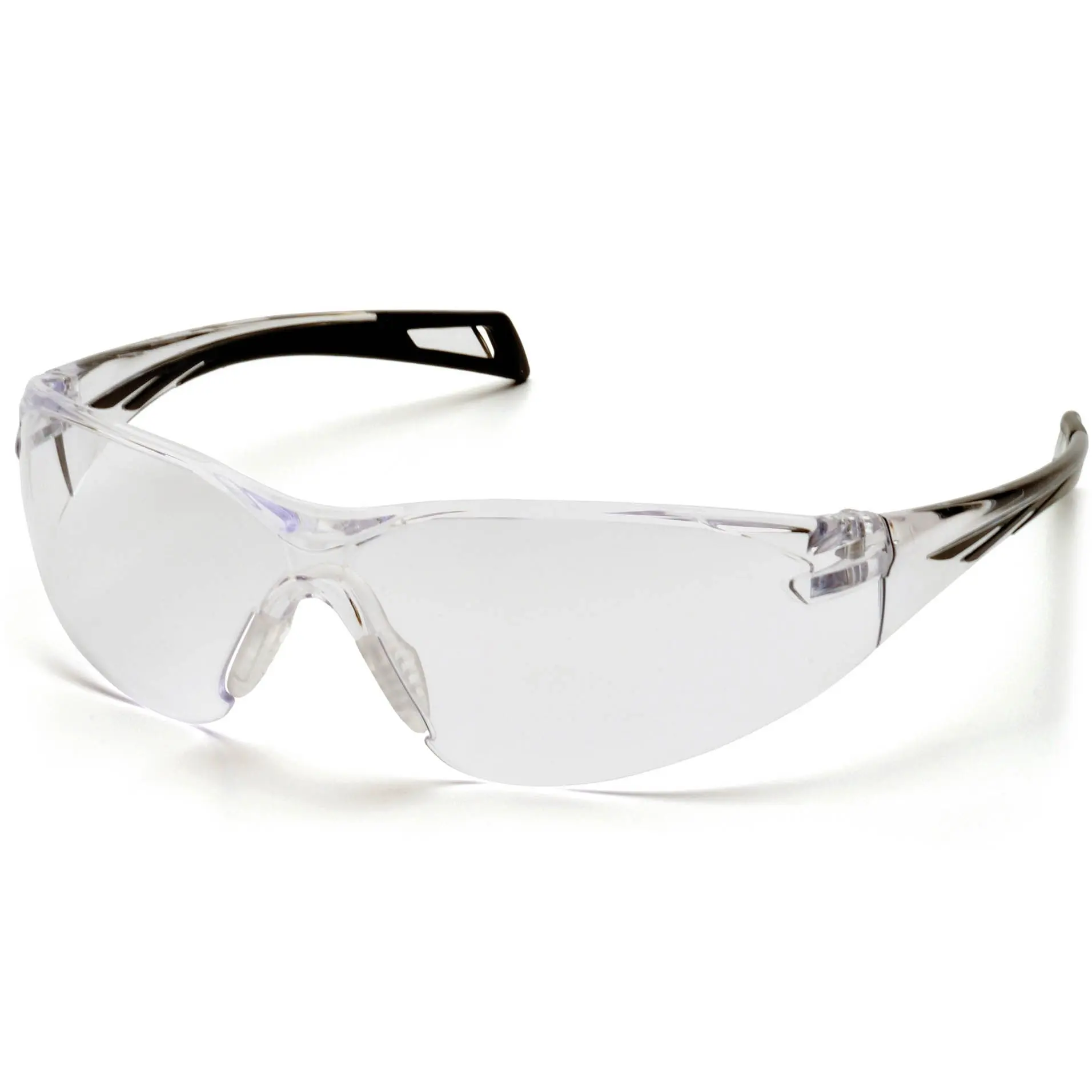 Pyramex PMXSlim Safety Glasses with Black Temples and Clear Anti-Fog Lens