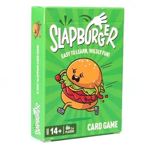 Slapburger Card Game Fast-Paced Family Party Game, 2-6 Players, Fun Reaction Game for Kids, Teens & Adults, Perfect for Game Night & Gifts