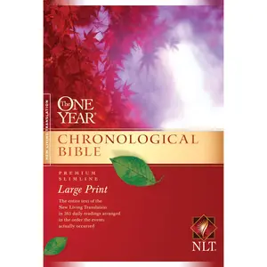 One Year Chronological Bible-NLT-Premium Slimline Large Print -- Tyndale - Bible
