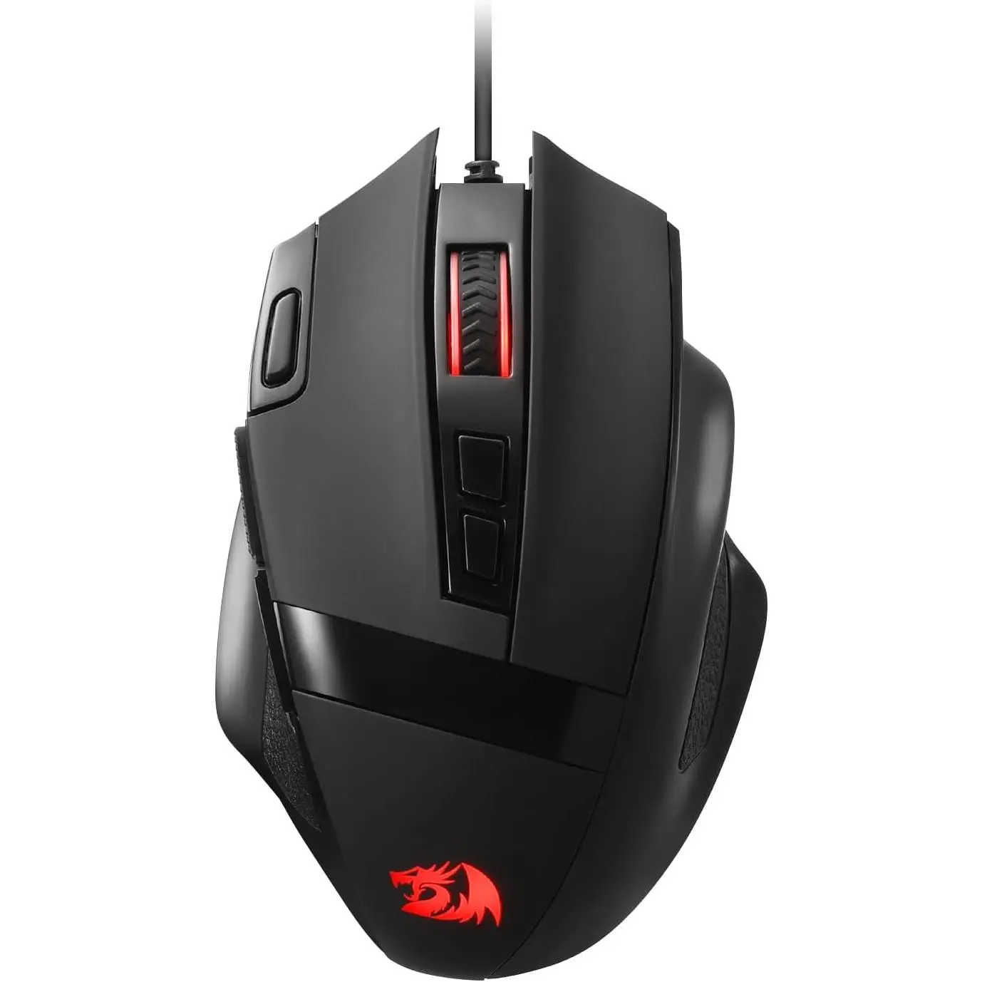 Redragon M619 RGB Wired Optical Gaming Mouse - 12800 DPI, 8 Programmable Buttons, Ergonomic Natural Grip, Fire Button Design, Software-Supported DIY Keybinds, Gamer Stuff, PC Gaming Mice, Computer Peripherals, Gaming PC Accessories
