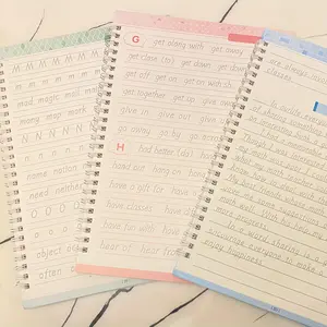 3 Pack English Handwriting Practice Books with Writing Tools, Visual Learning Tools, Preschool Alphabet Tool, Reusable Calligraphy Letters for Children and Adults, Self-Learning English Writing Aid, Learning Materials